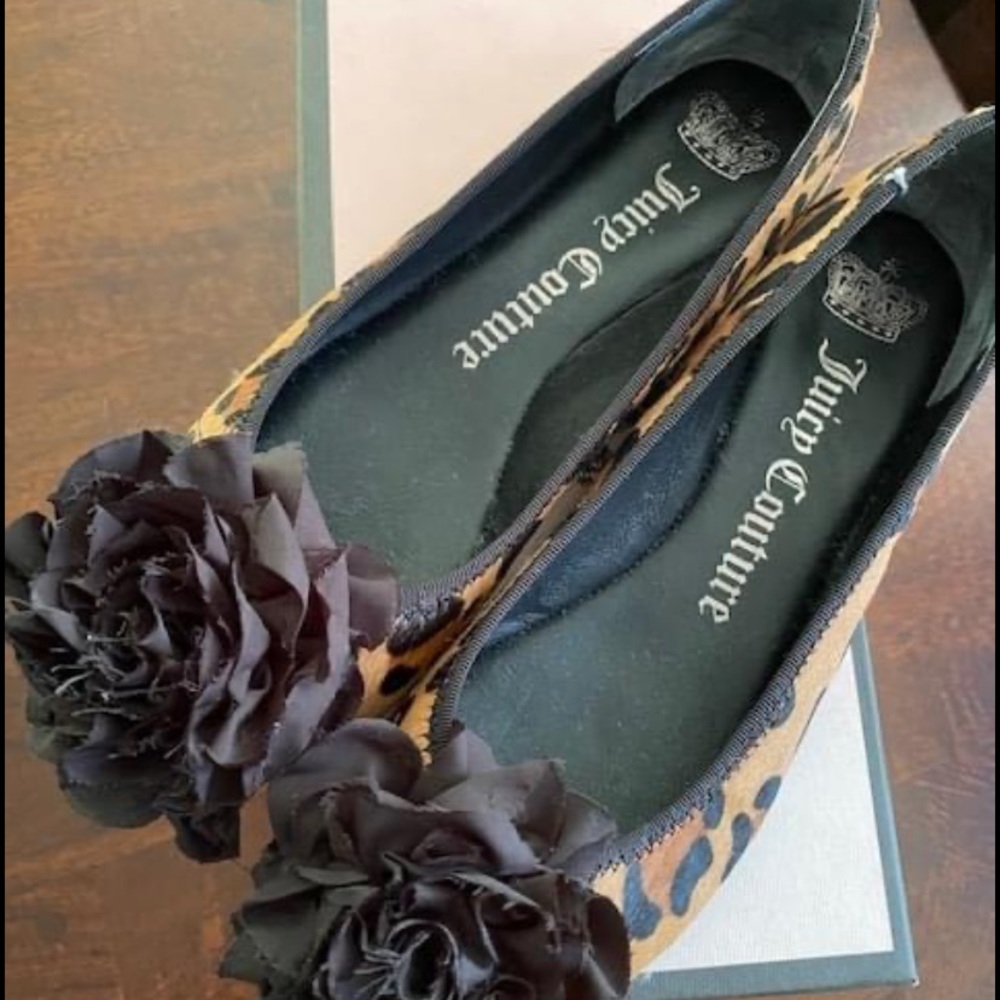 Brand new juicy couture leopard ballet flats